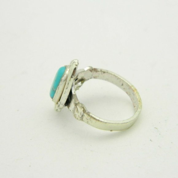 Southwestern .925 Sterling Silver Blue Turquoise - Picture 2 of 4